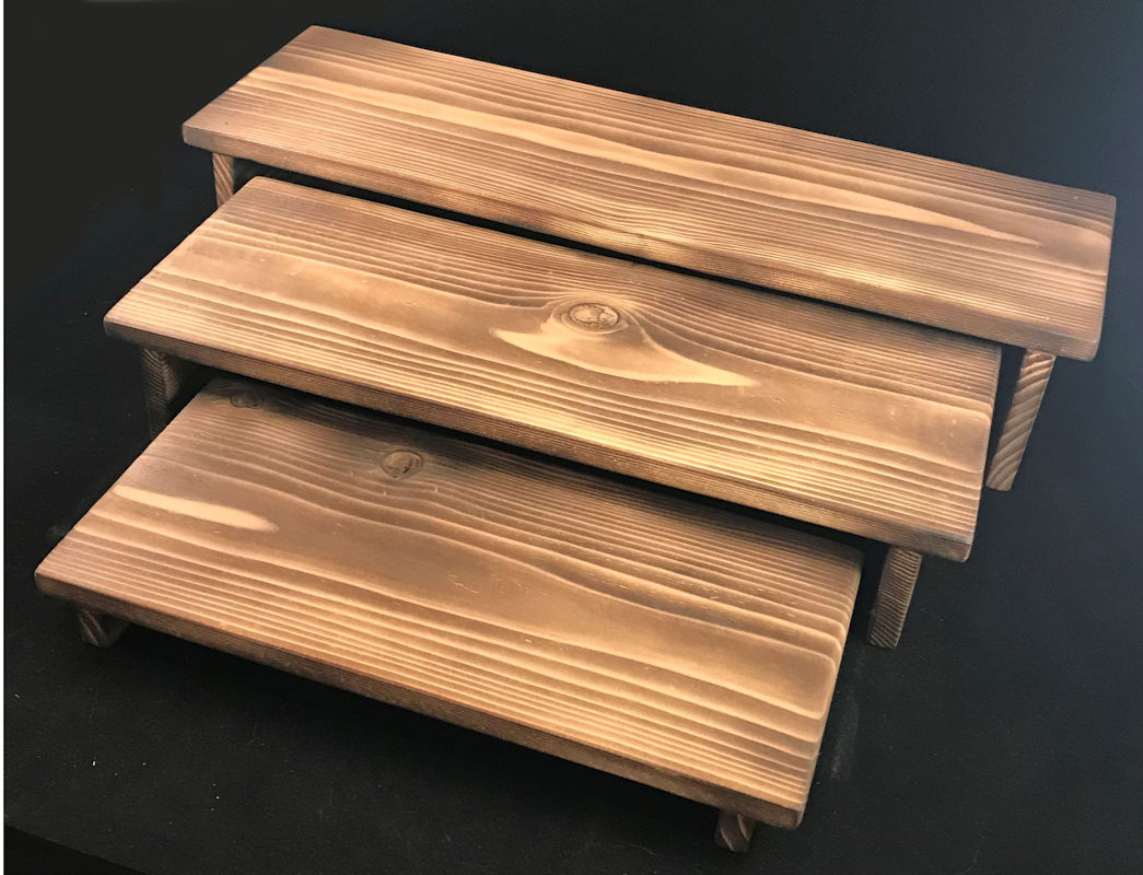 (image for) Nesting Risers in Torched Cedar